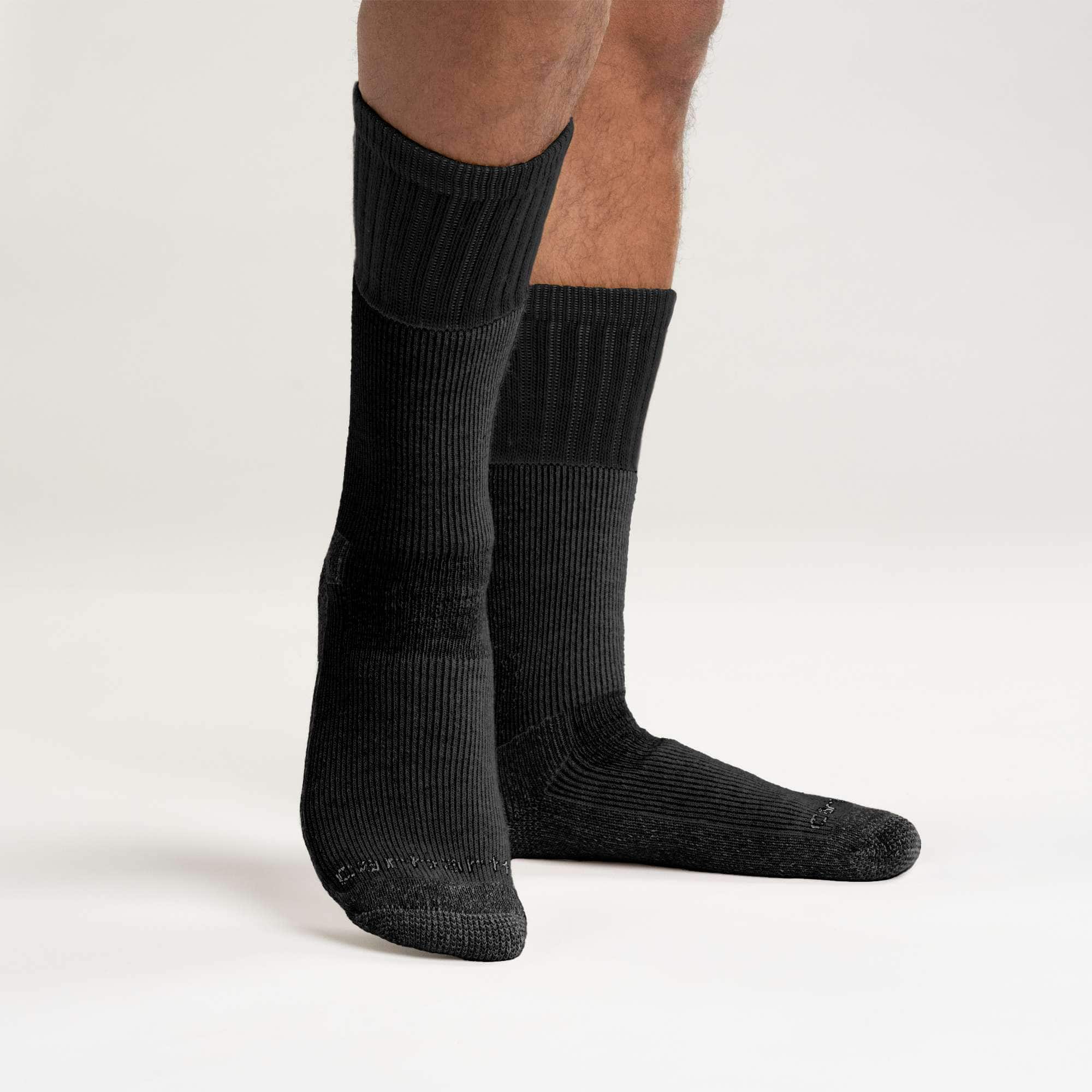 Heavyweight synthetic-wool blend boot sock