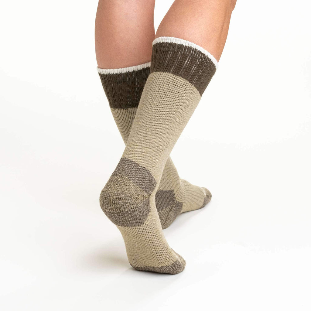 Women's heavyweight synthetic-wool blend boot sock
