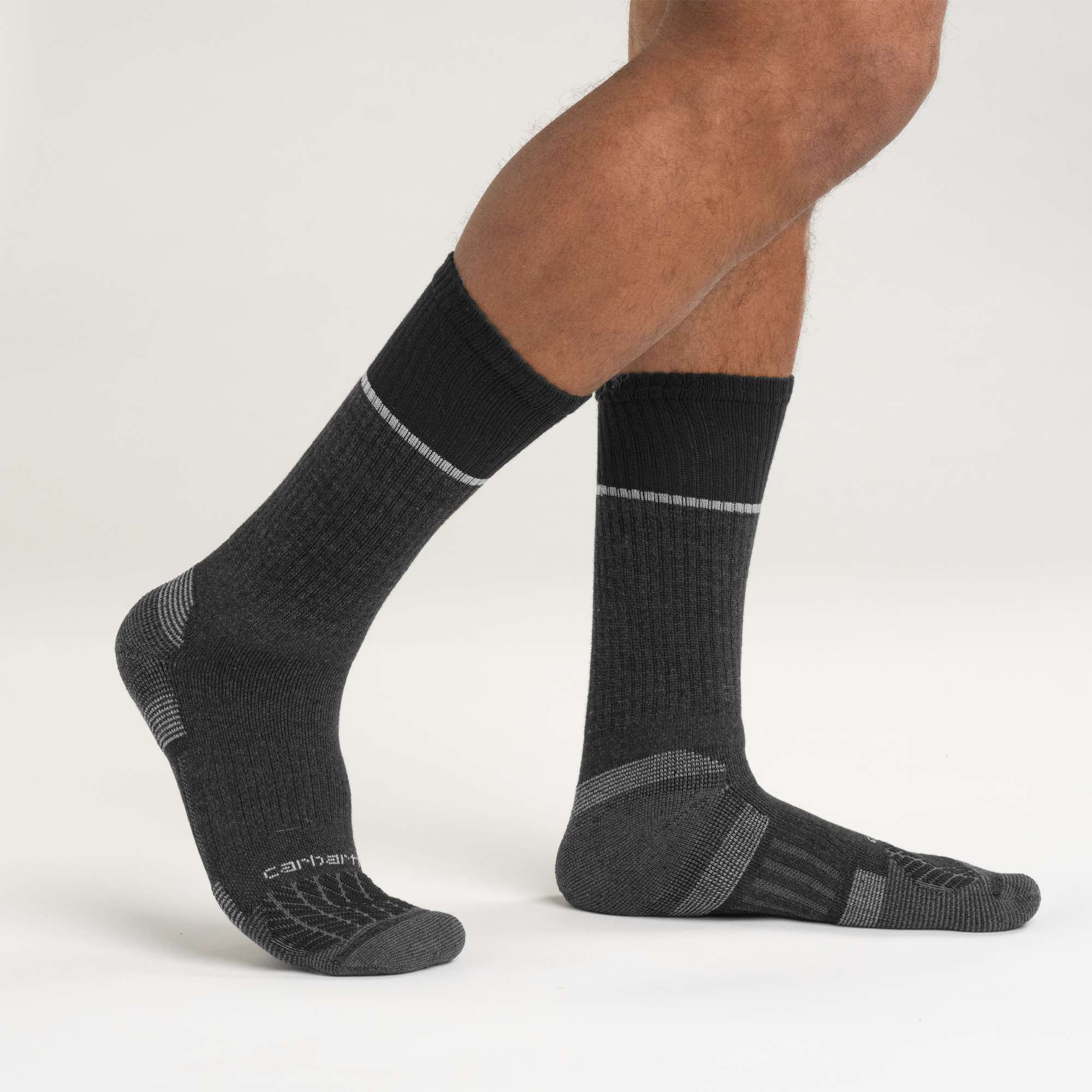 Carhartt force® midweight steel toe crew sock 2-pack