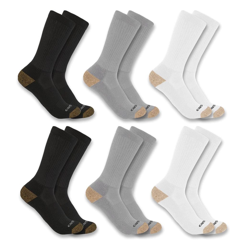 Midweight crew sock 6-pack
