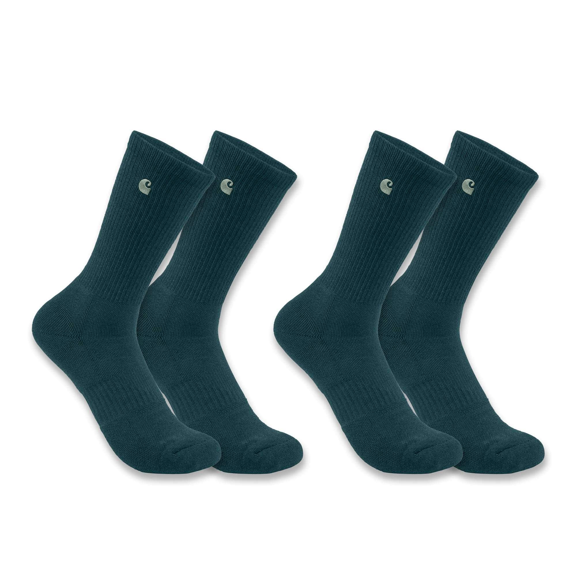 Women's carhartt force® midweight crew sock 2-pack