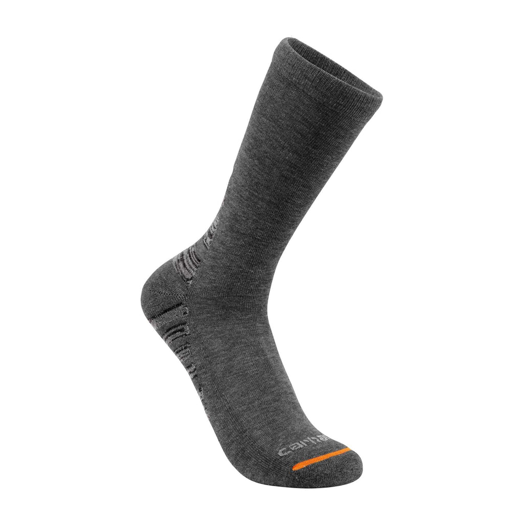 Midweight synthetic-cotton blend crew sock 3-pack