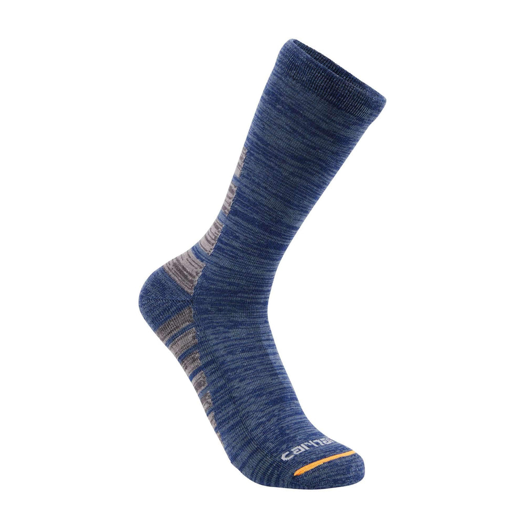 Midweight synthetic-cotton blend crew sock 3-pack