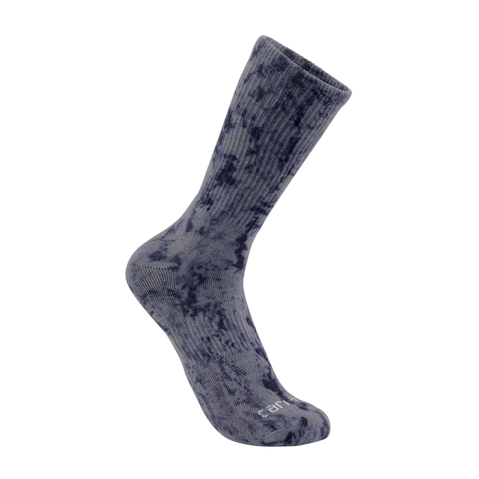 Midweight terrain camo crew sock