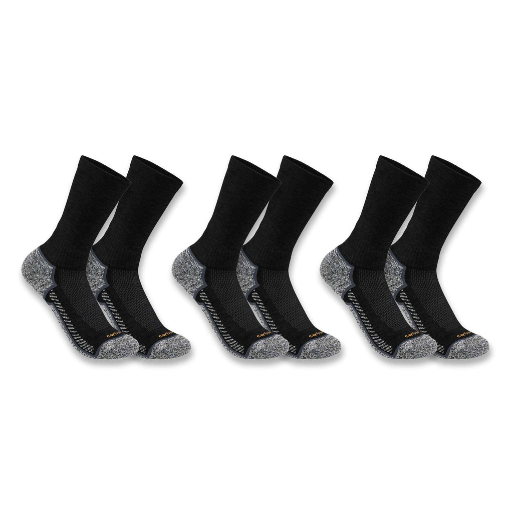 Carhartt force® midweight crew sock 3-pack