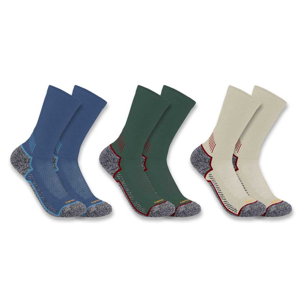 Carhartt force® midweight crew sock 3-pack