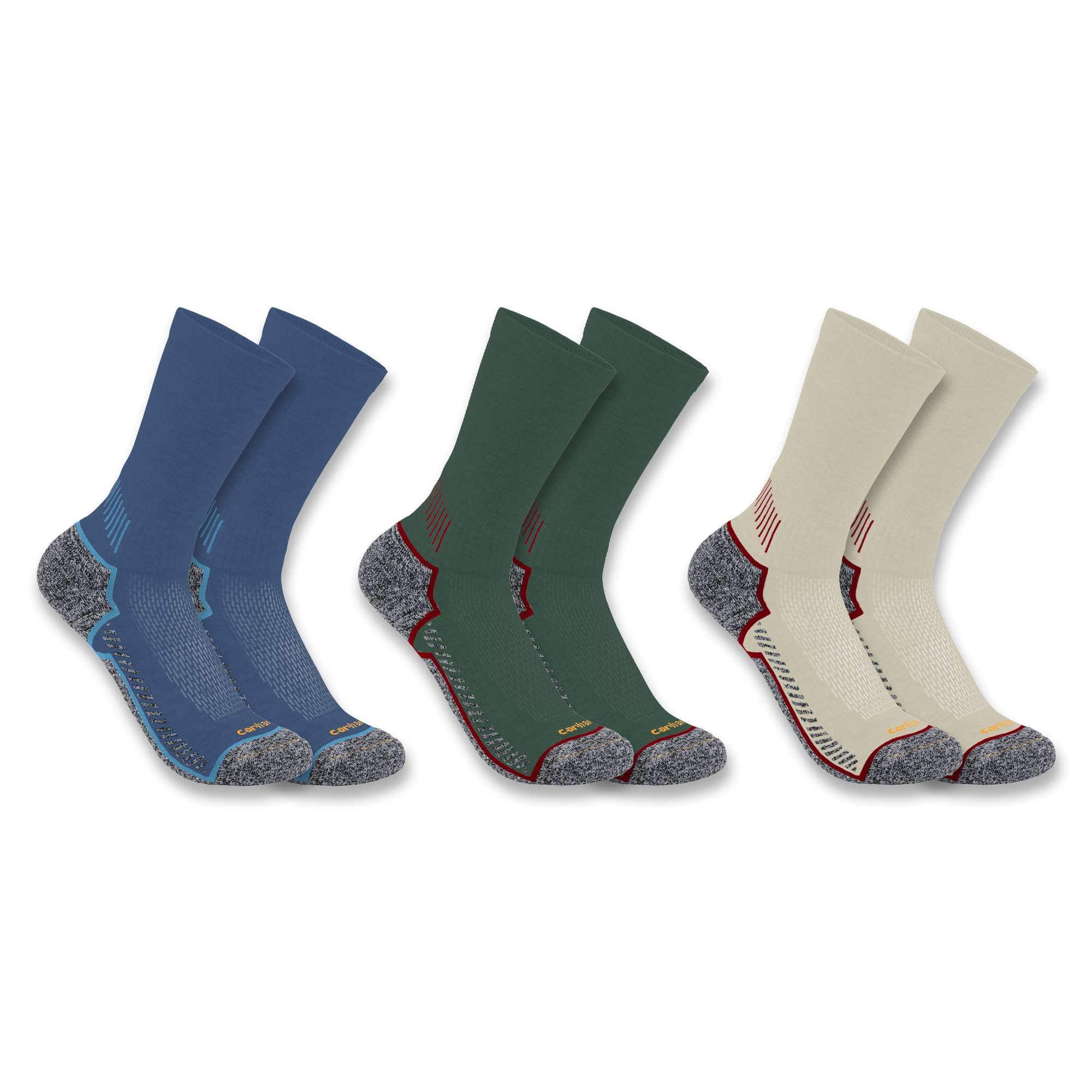 Carhartt force® midweight crew sock 3-pack