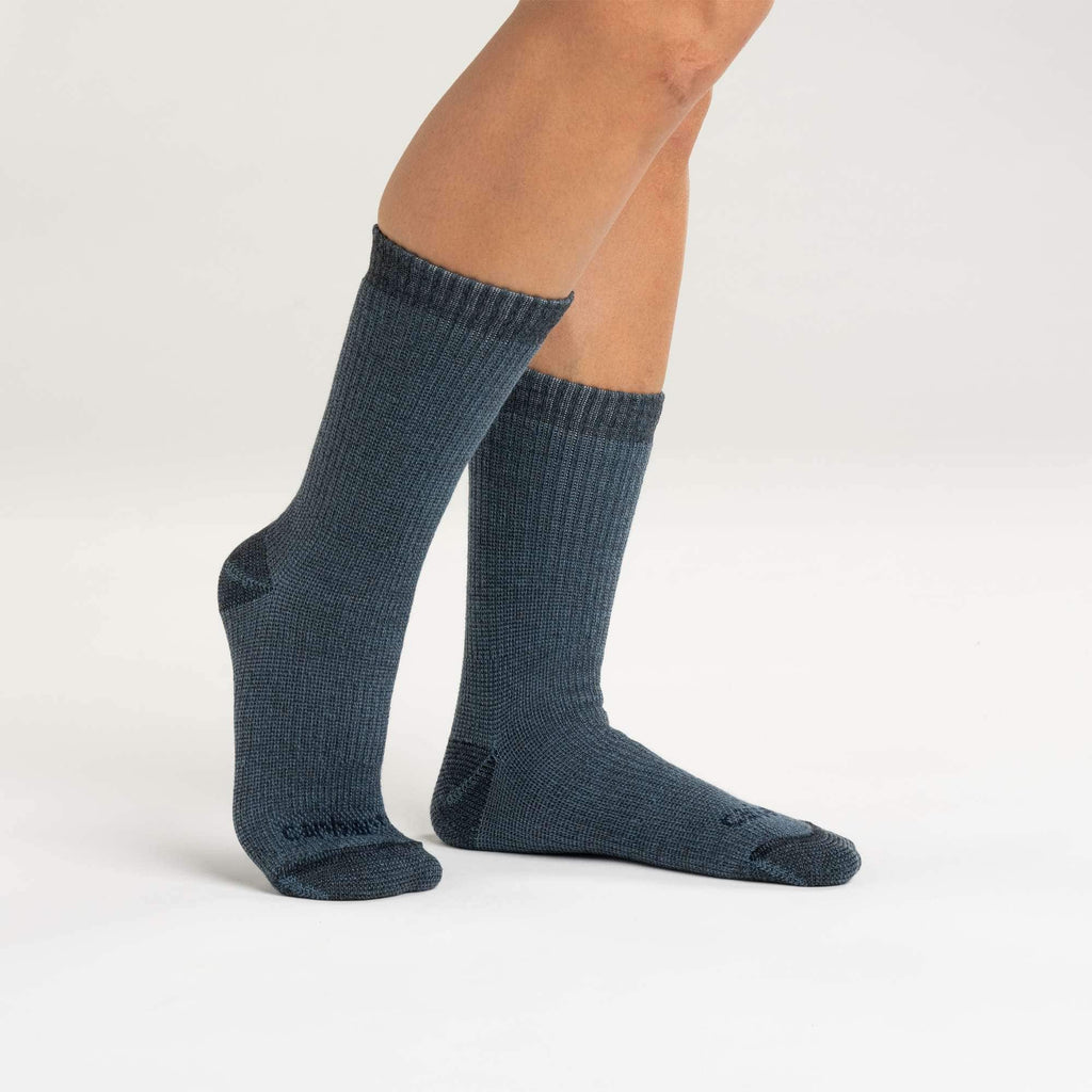 Women's heavyweight synthetic-wool blend crew sock 4-pack