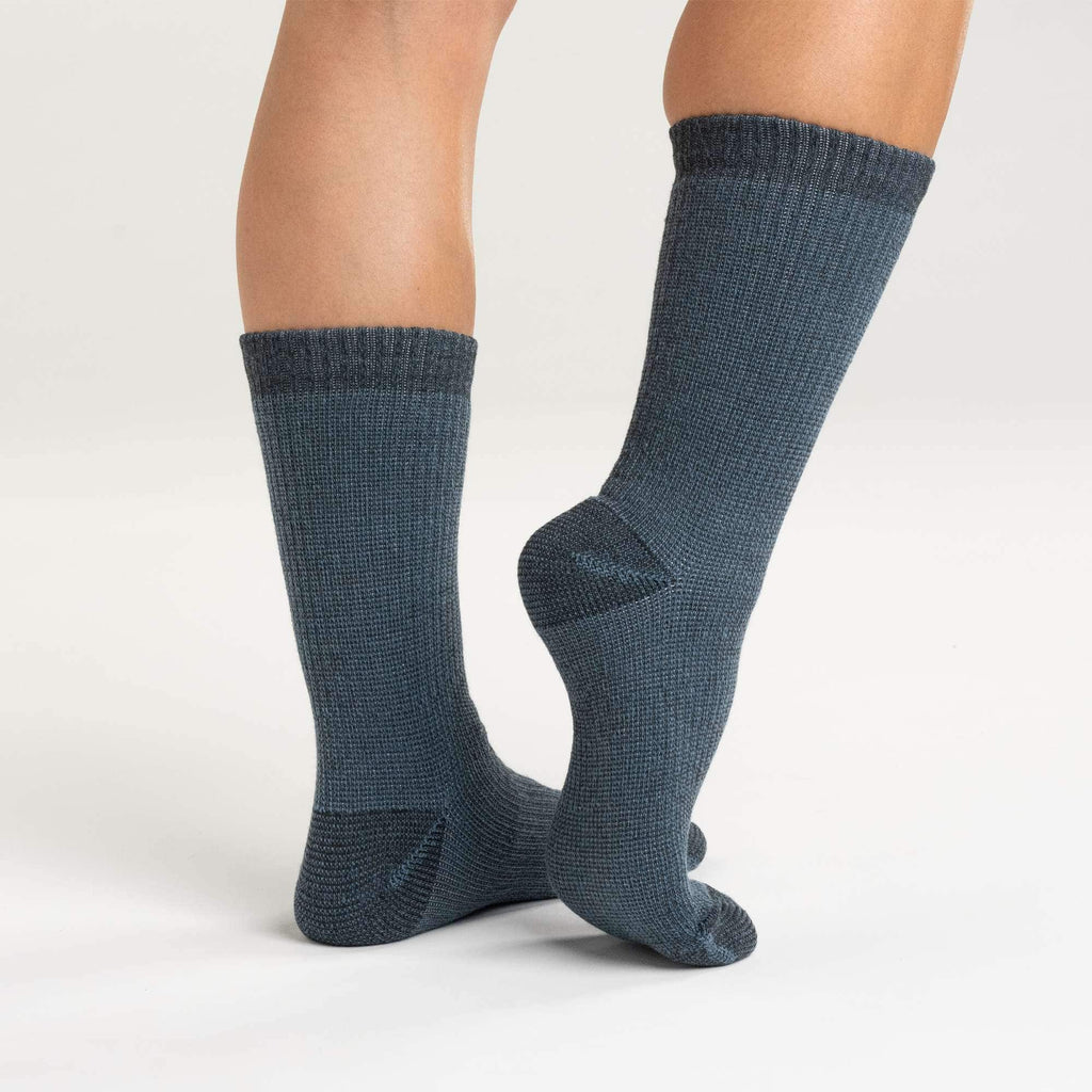 Women's heavyweight synthetic-wool blend crew sock 4-pack