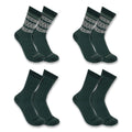 Women's heavyweight synthetic-wool blend crew sock 4-pack