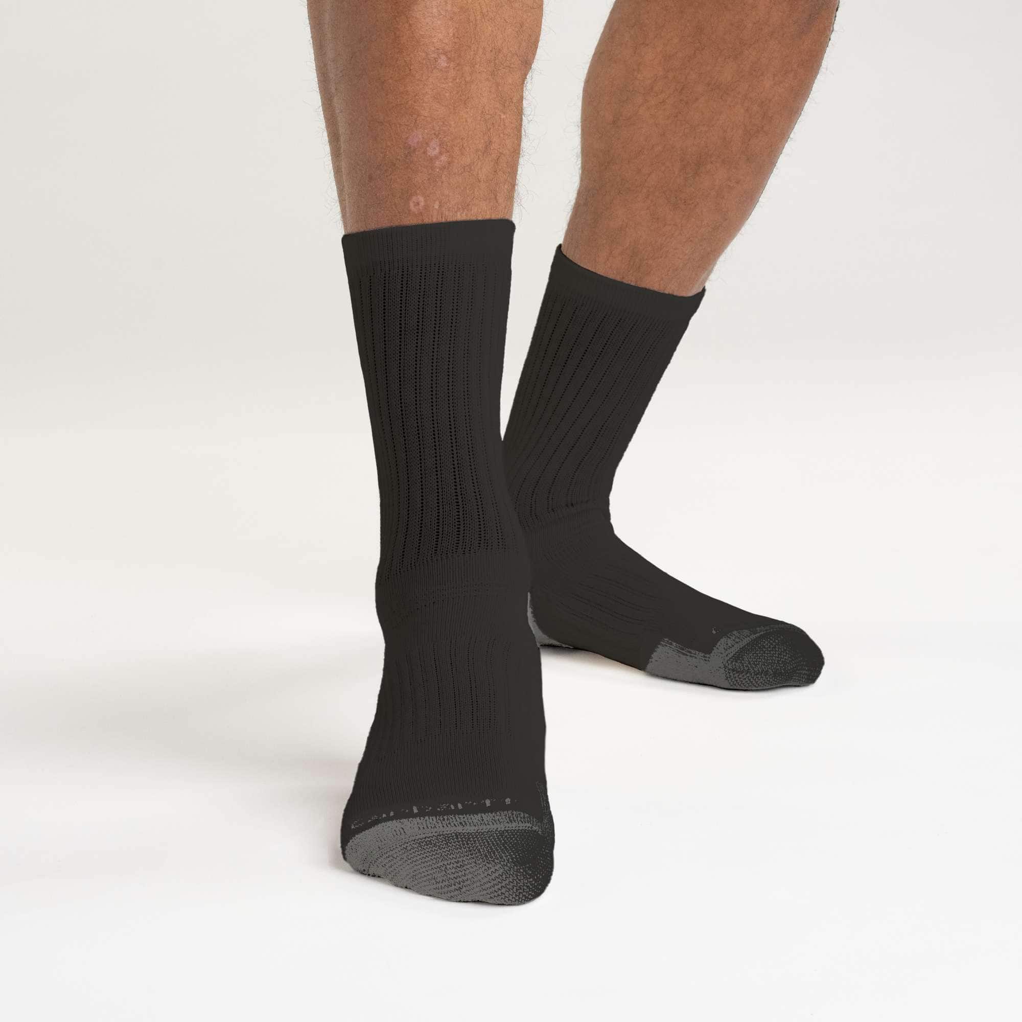 Midweight cotton blend crew sock 3-pack