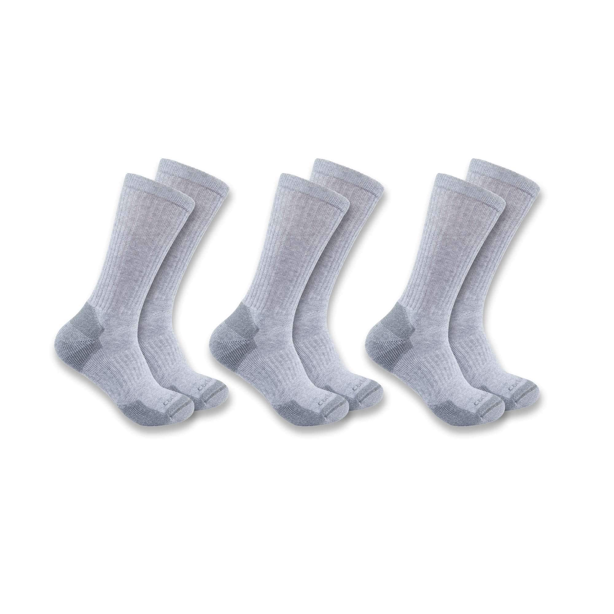Midweight cotton blend crew sock 3-pack