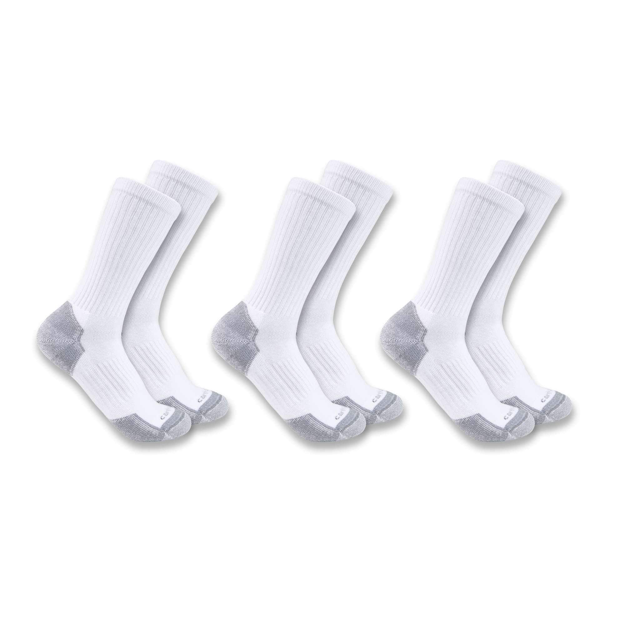 Midweight cotton blend crew sock 3-pack