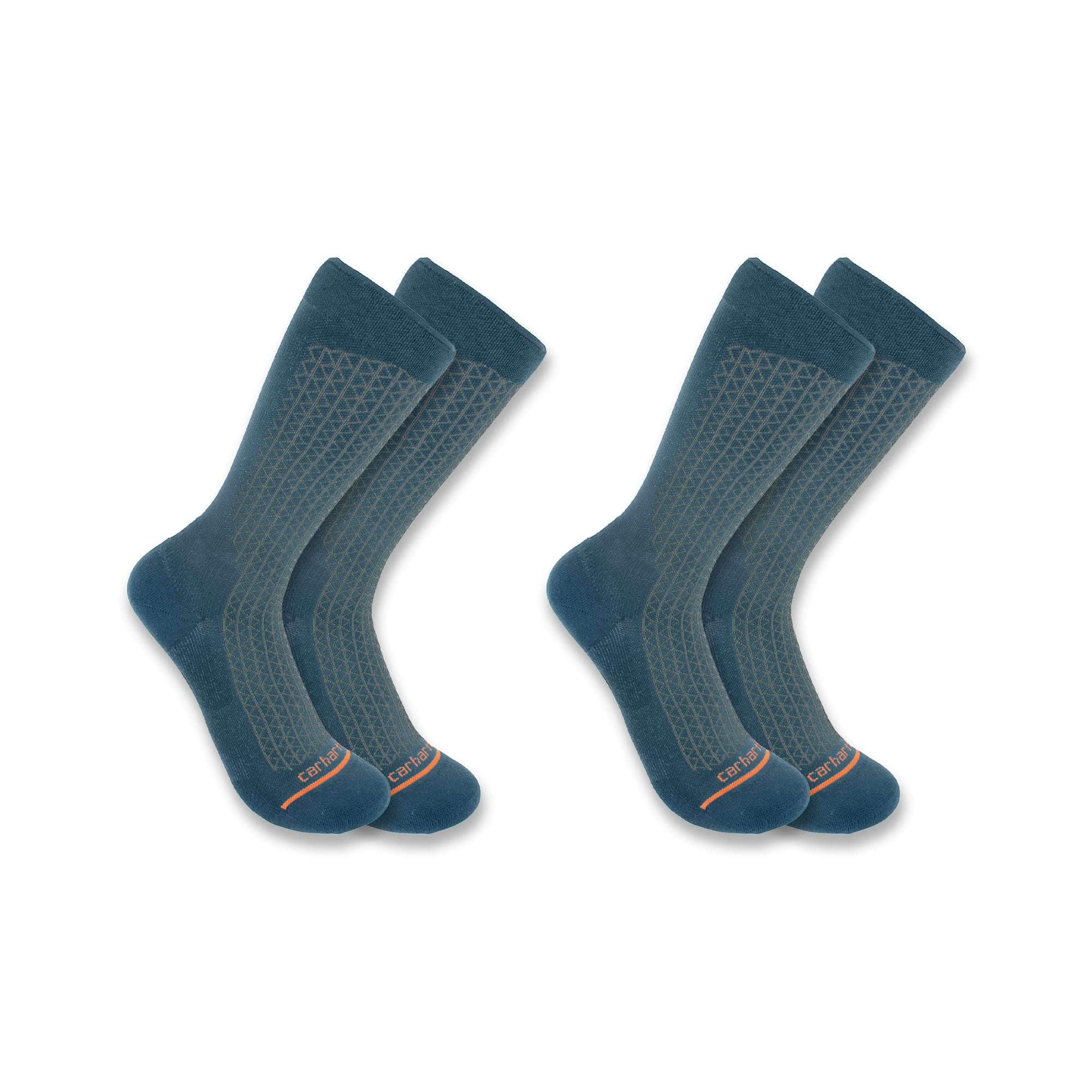 Lightweight durable crew sock 2 pack