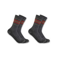 Women's heavyweight synthetic-wool blend crew sock 2-pack