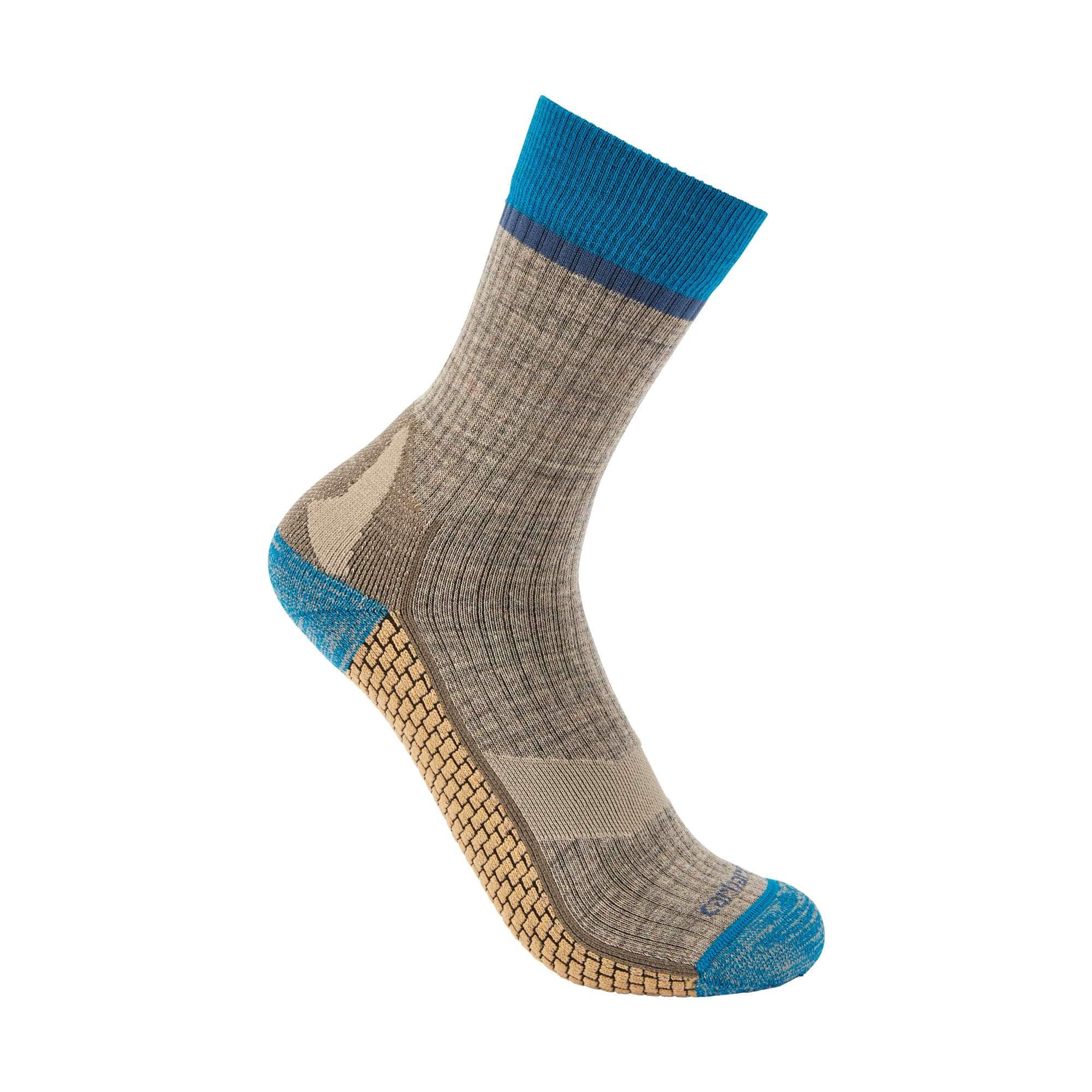 Women's carhartt force® grid midweight merino wool blend crew sock