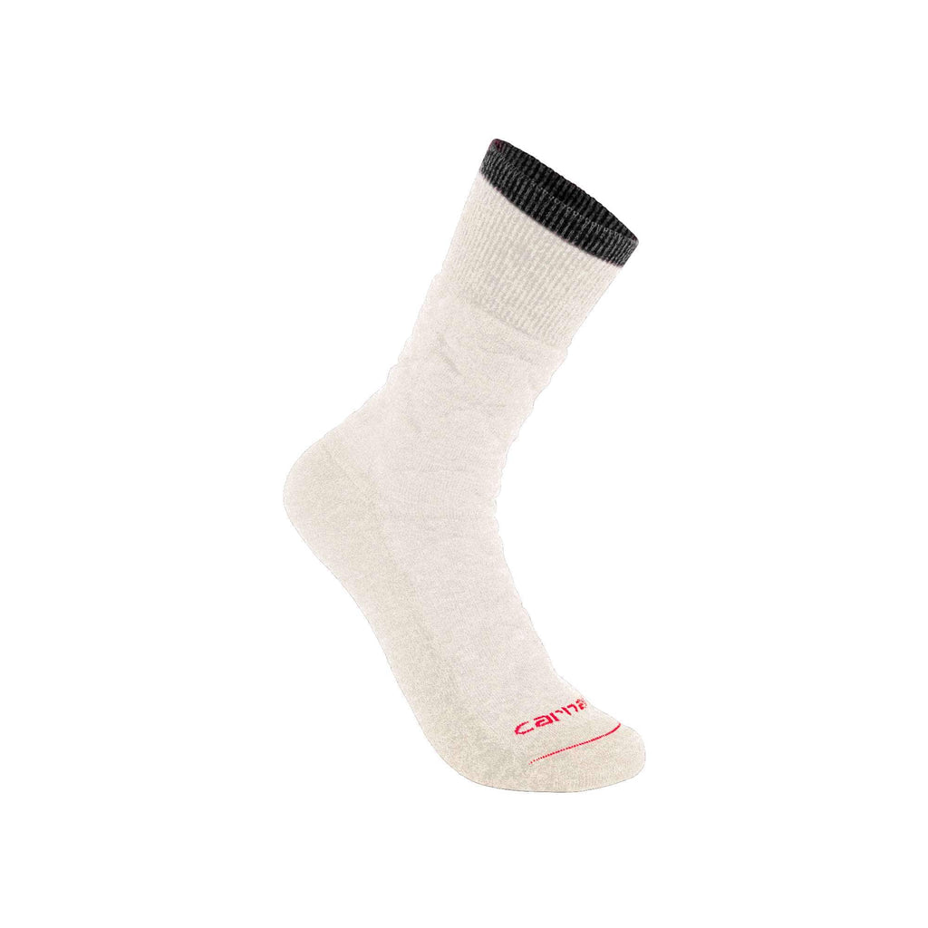 Twin knit heavyweight diamond plate crew sock