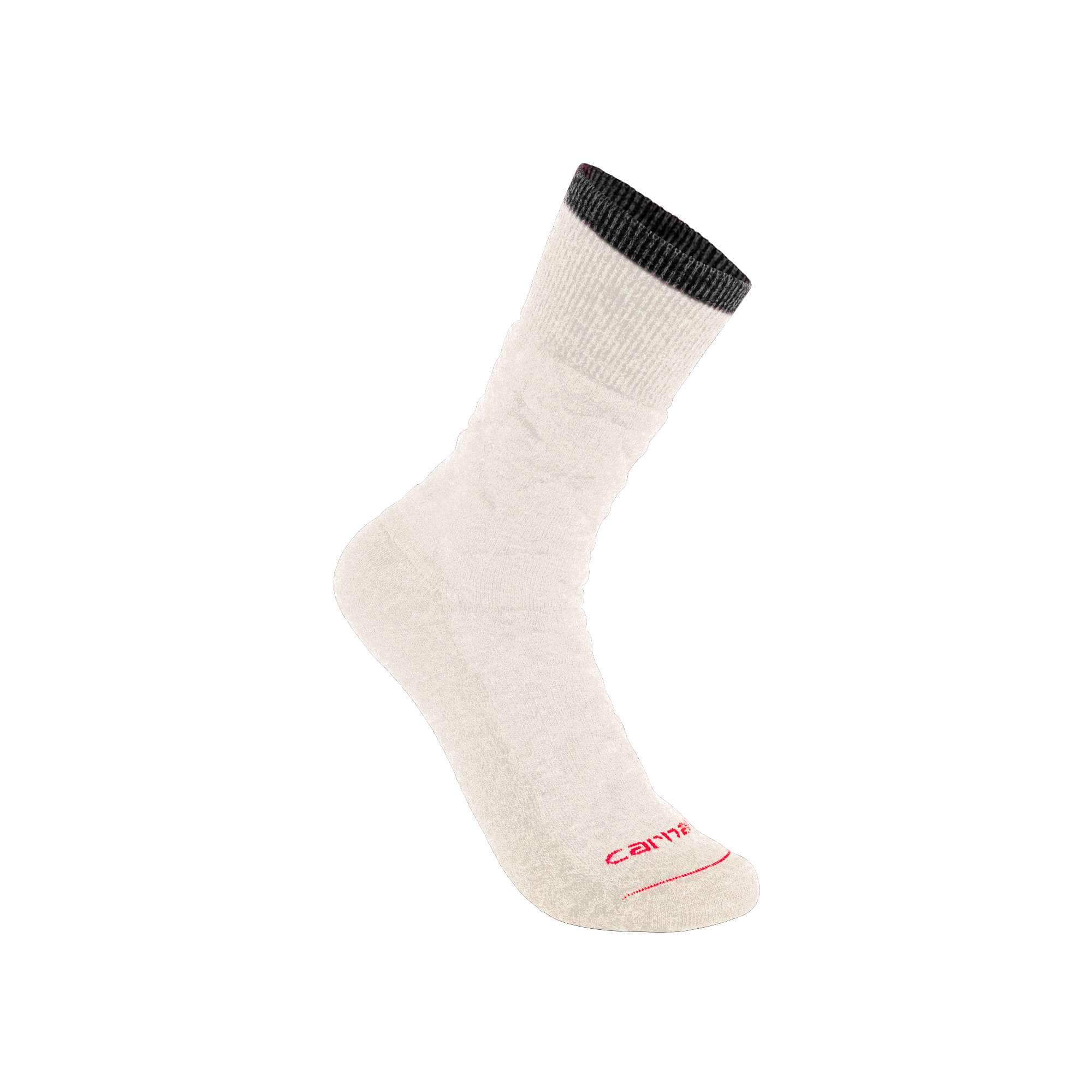 Twin knit heavyweight diamond plate crew sock