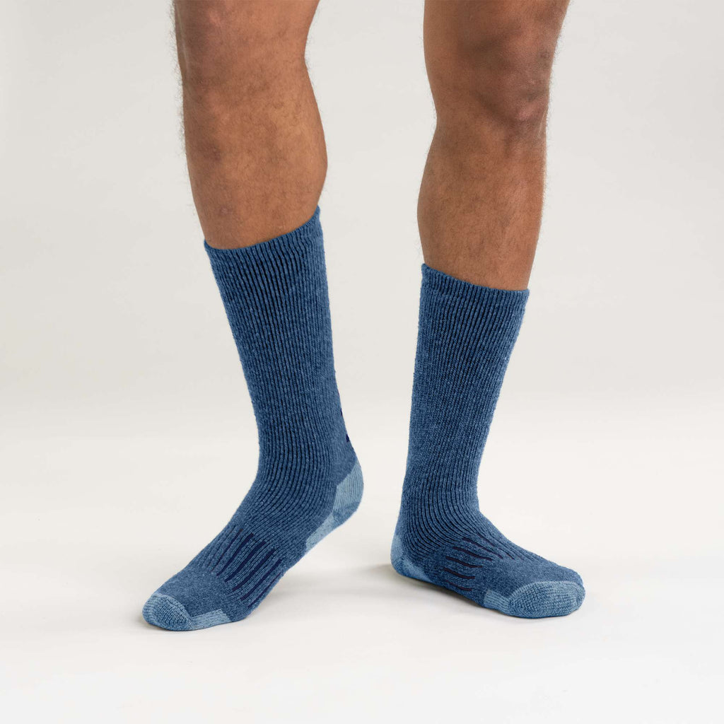 Midweight synthetic-wool blend logo crew sock 2-pack