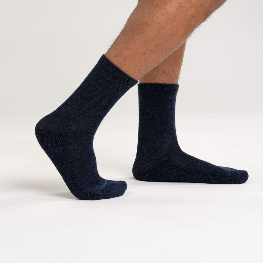 Midweight synthetic-wool blend mountain crew sock 2-pack