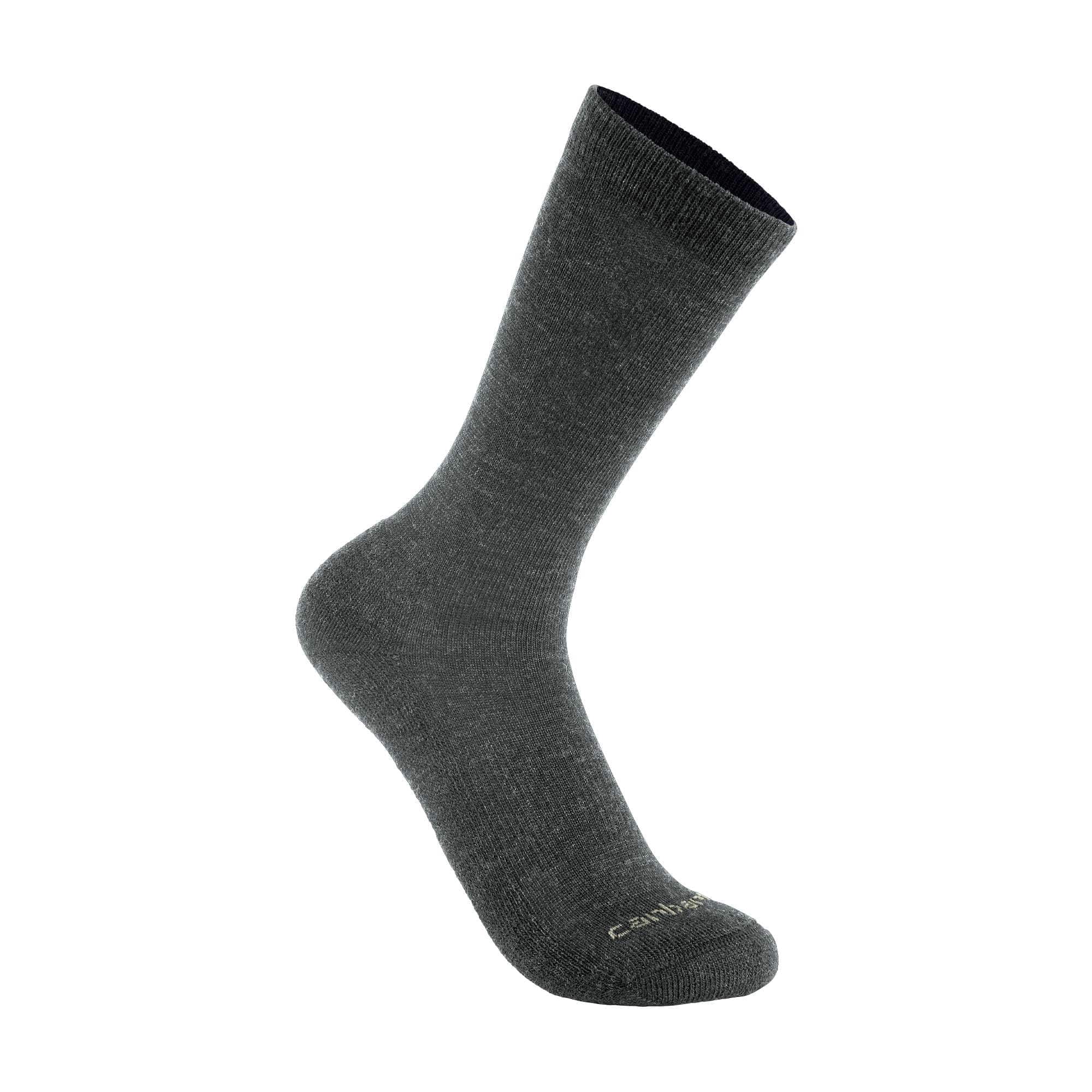 Midweight synthetic-wool blend mountain crew sock 2-pack