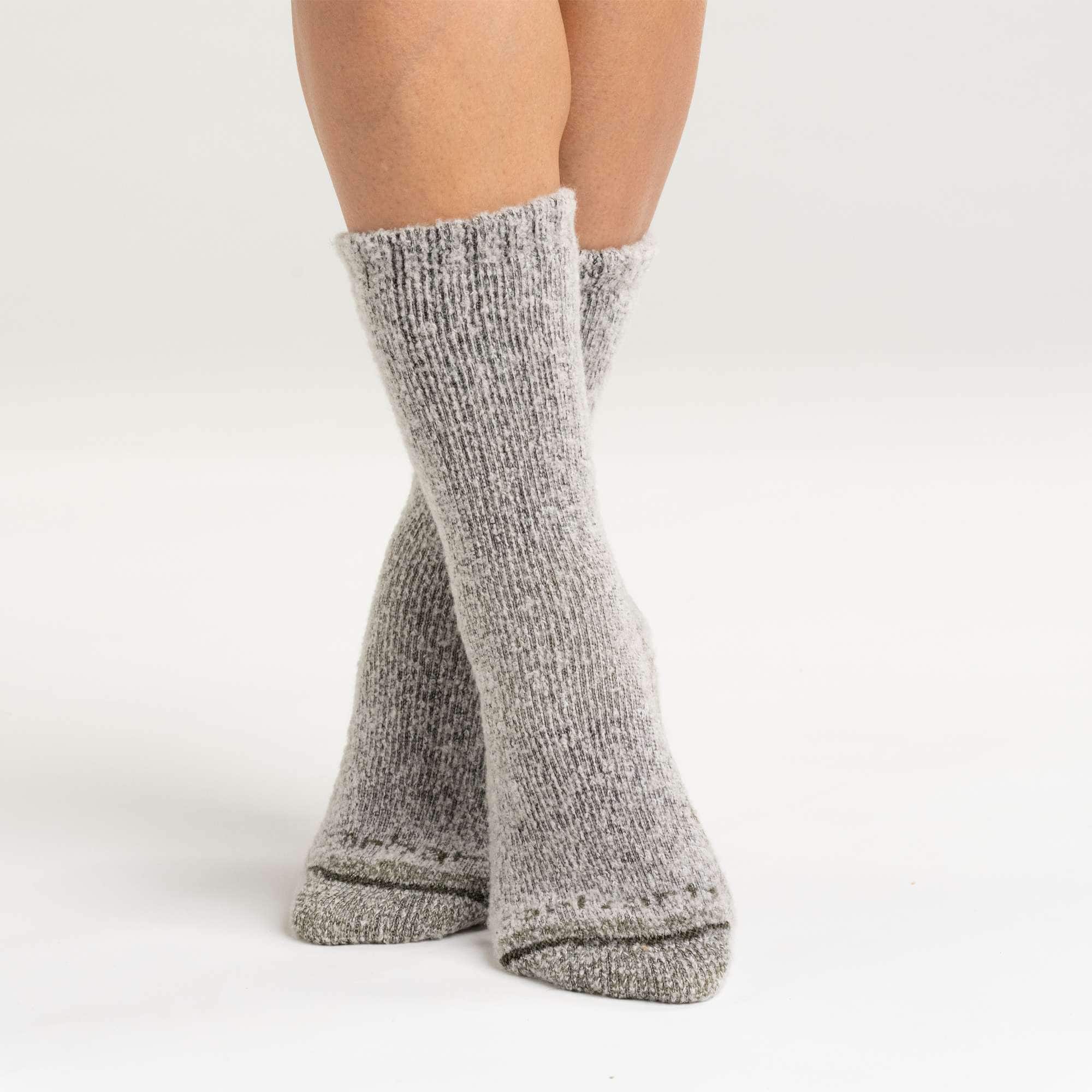 Women's heavyweight wool blend crew sock