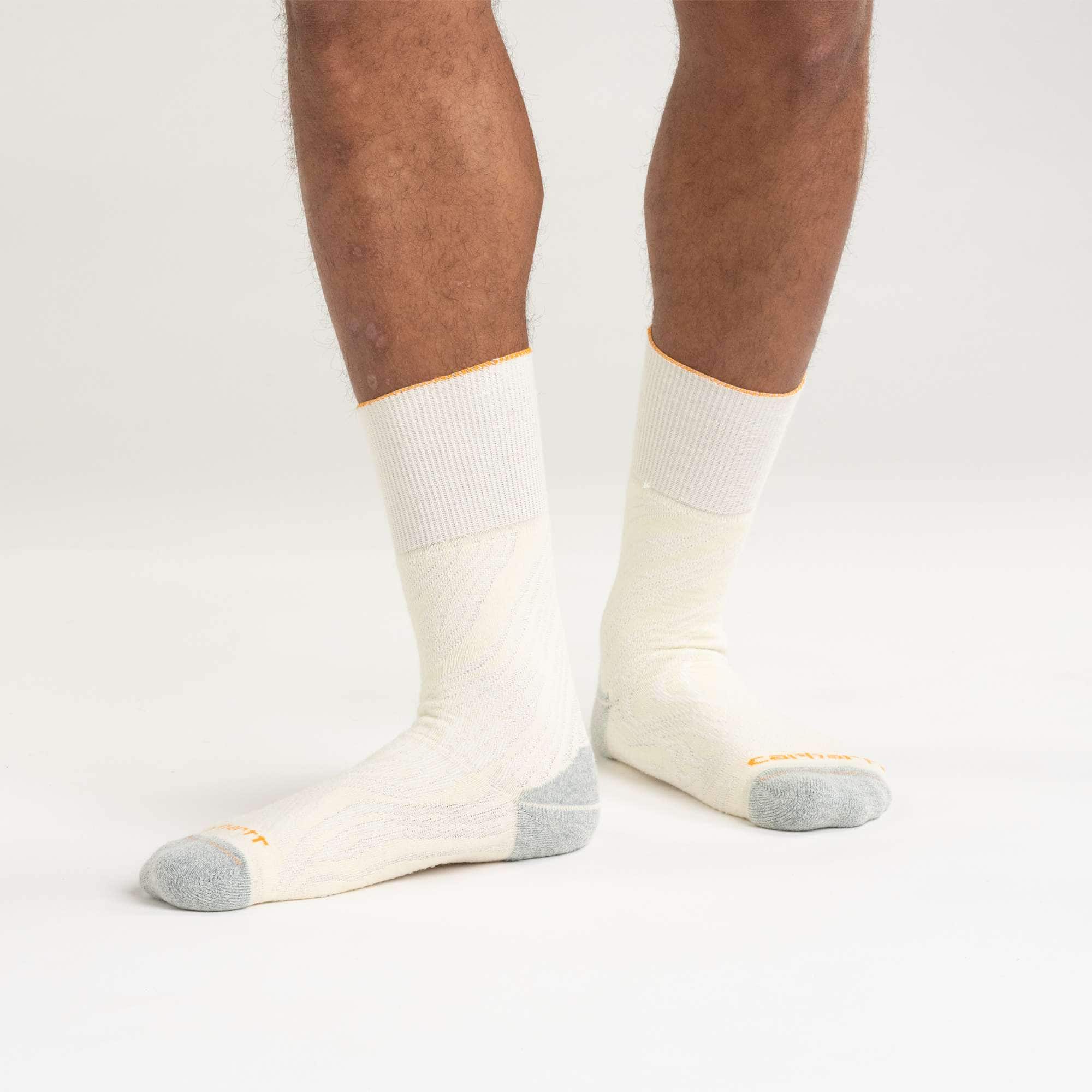 Twin knit midweight topo crew sock