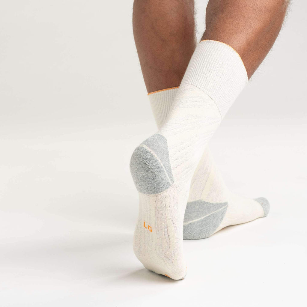 Twin knit midweight topo crew sock