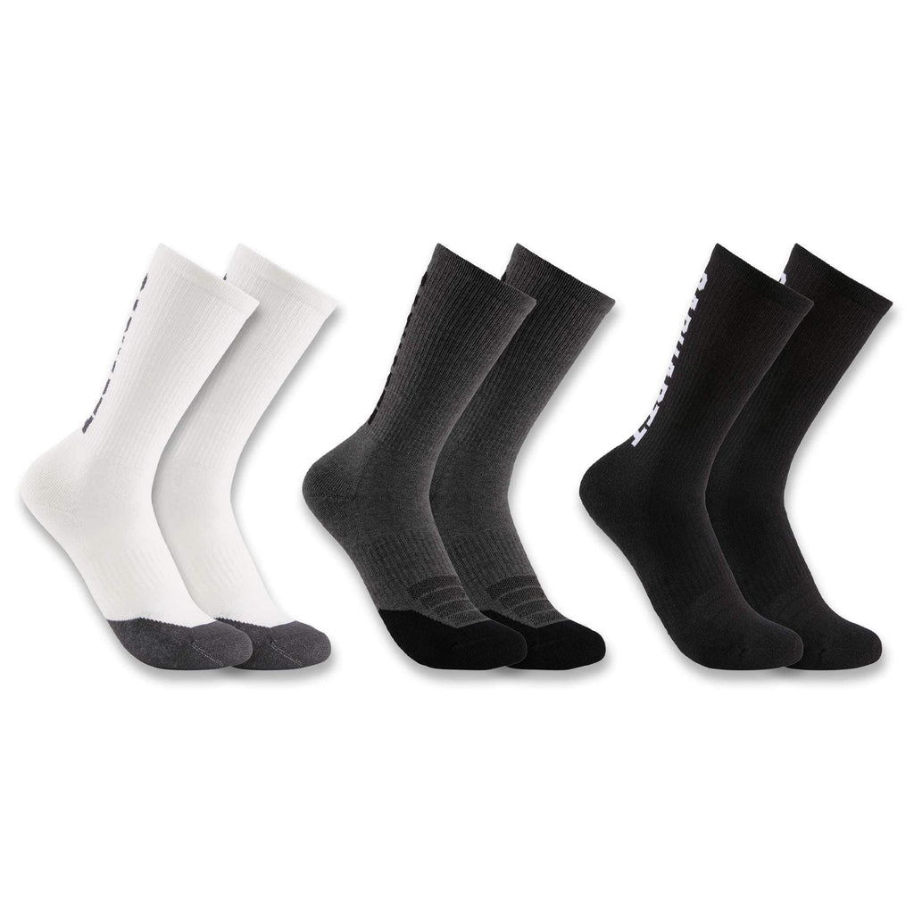 Midweight cotton-tencel™ logo crew sock 3 pack