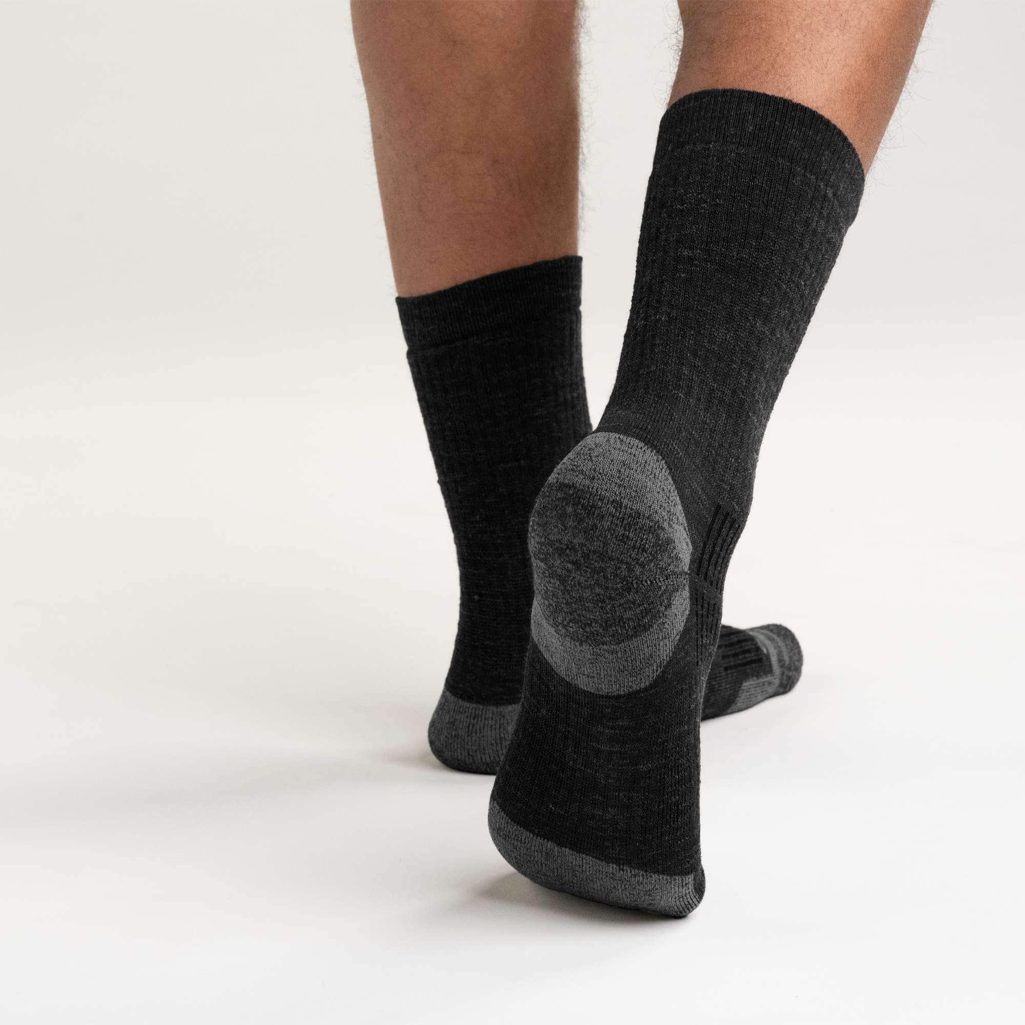 Midweight synthetic-wool blend crew sock 2-pack
