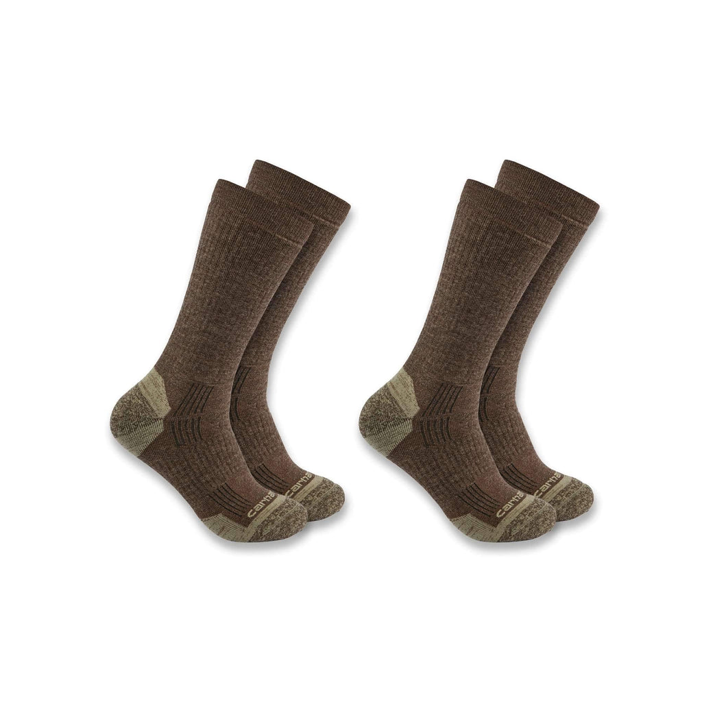 Midweight synthetic-wool blend crew sock 2-pack