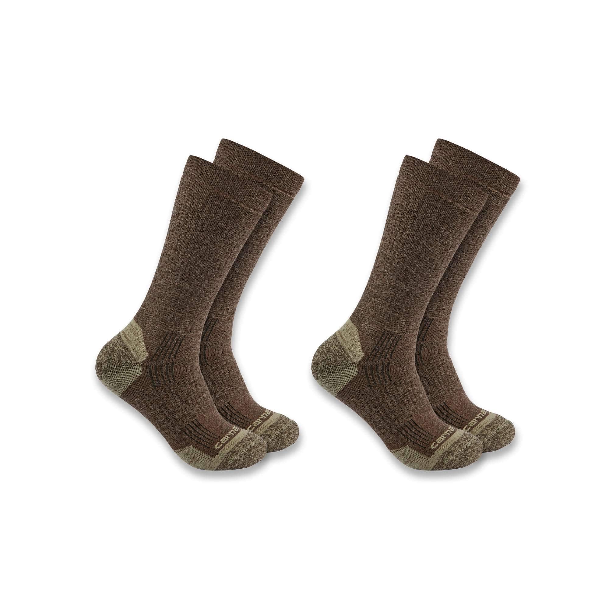 Midweight synthetic-wool blend crew sock 2-pack