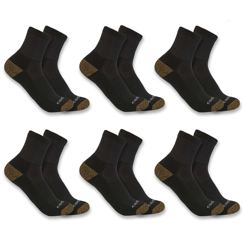 Midweight quarter sock 6-pack