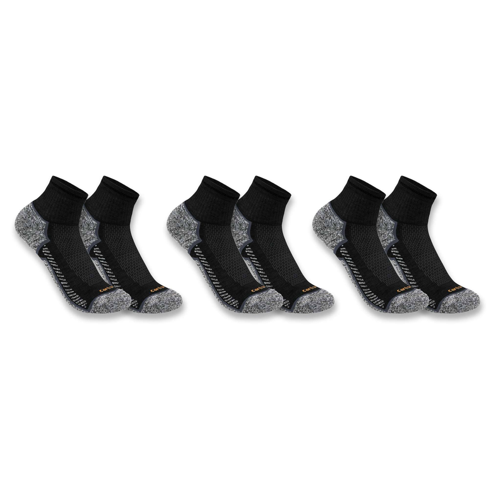 Carhartt force® midweight quarter sock 3-pack