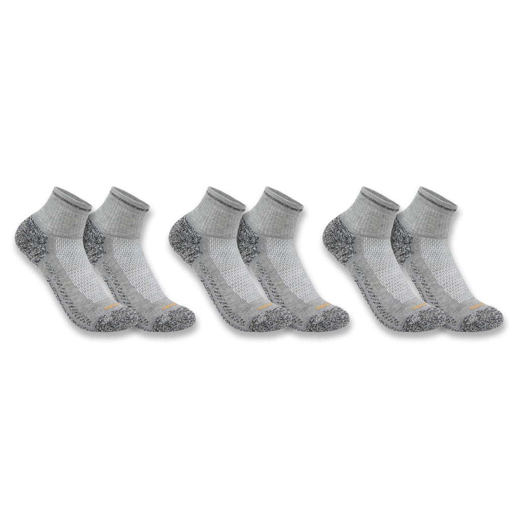 Carhartt force® midweight quarter sock 3-pack