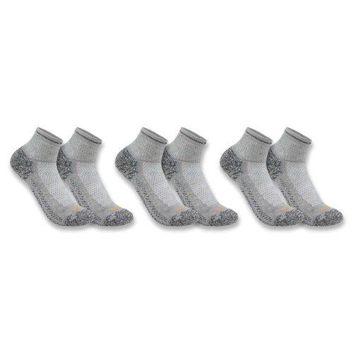 Carhartt force® midweight quarter sock 3-pack