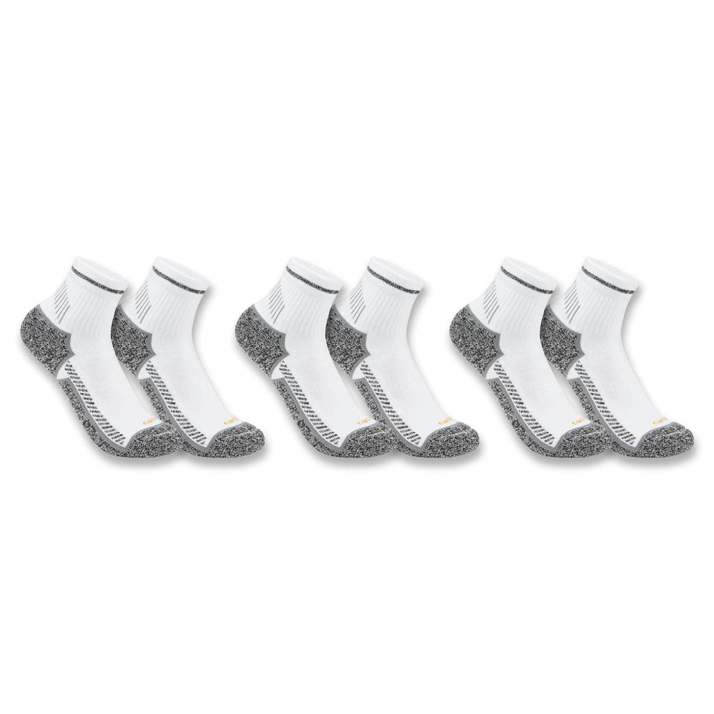 Carhartt force® midweight quarter sock 3-pack