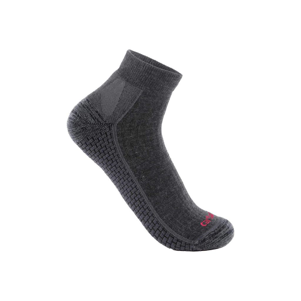 Women's carhartt force® grid midweight merino wool blend quarter sock