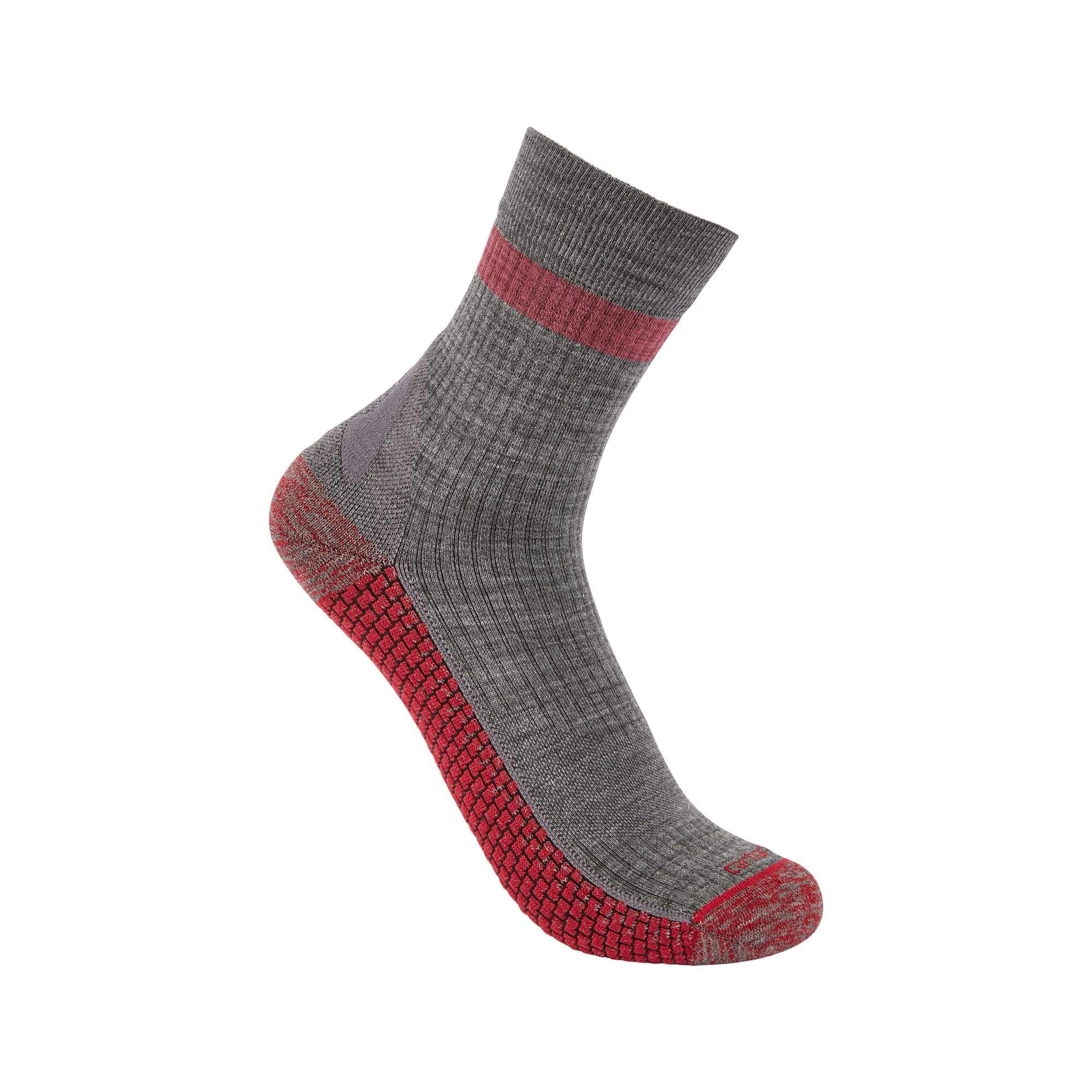 Women's force grid lightweight synthetic-merino wool blend short crew sock