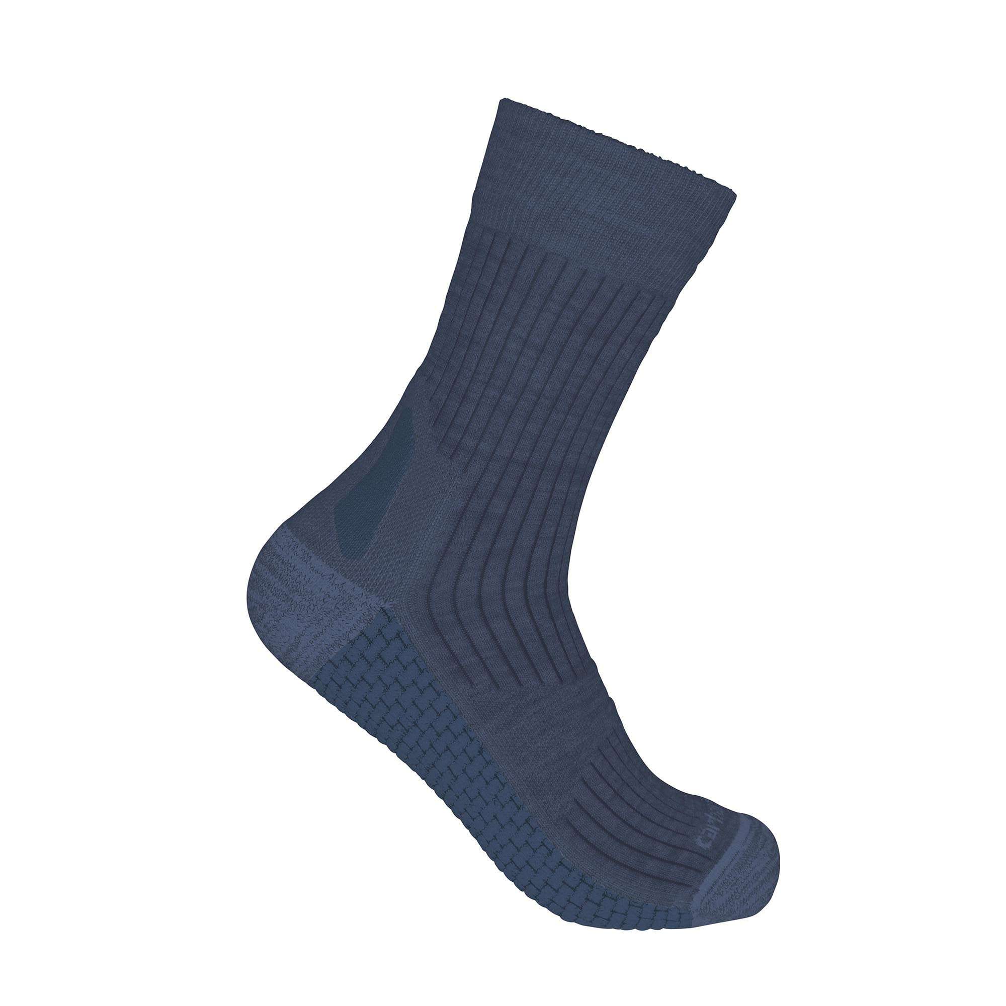 Women's carhartt force® grid midweight merino wool blend short crew sock
