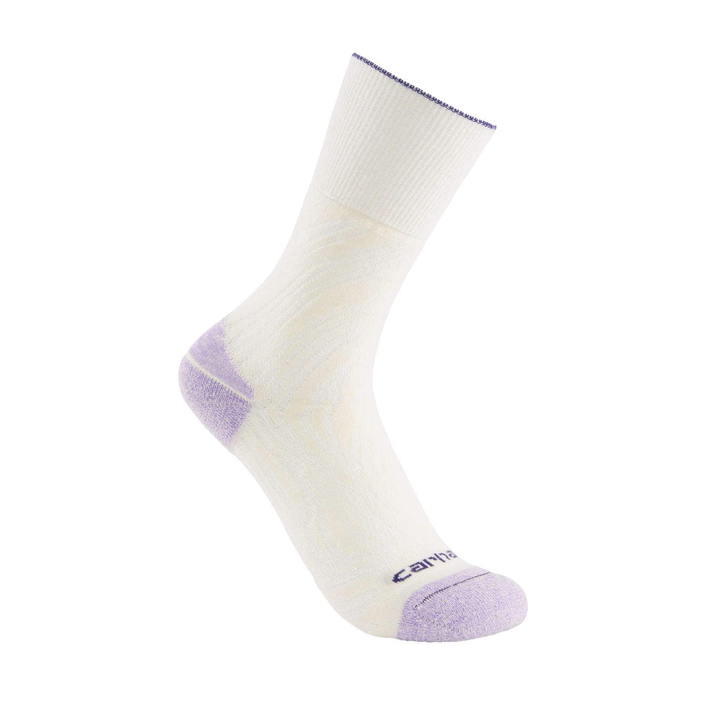 Women's twin knit midweight topo short crew sock
