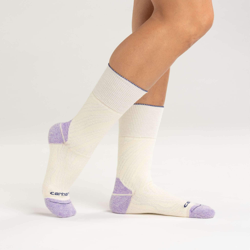 Women's twin knit midweight topo short crew sock