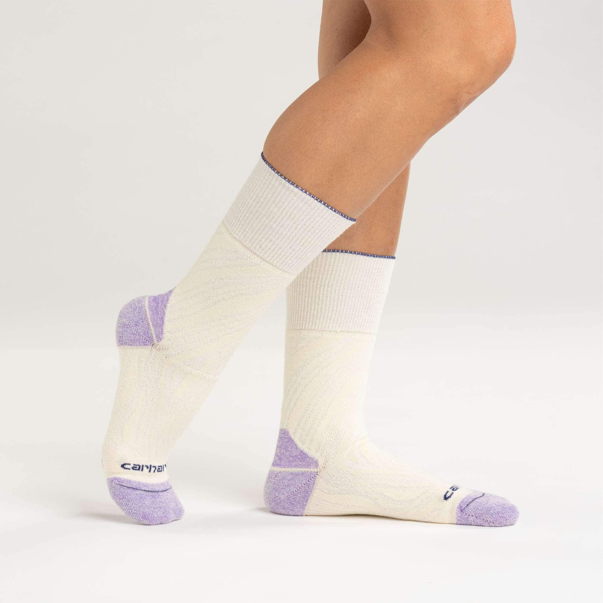 Women's twin knit midweight topo short crew sock