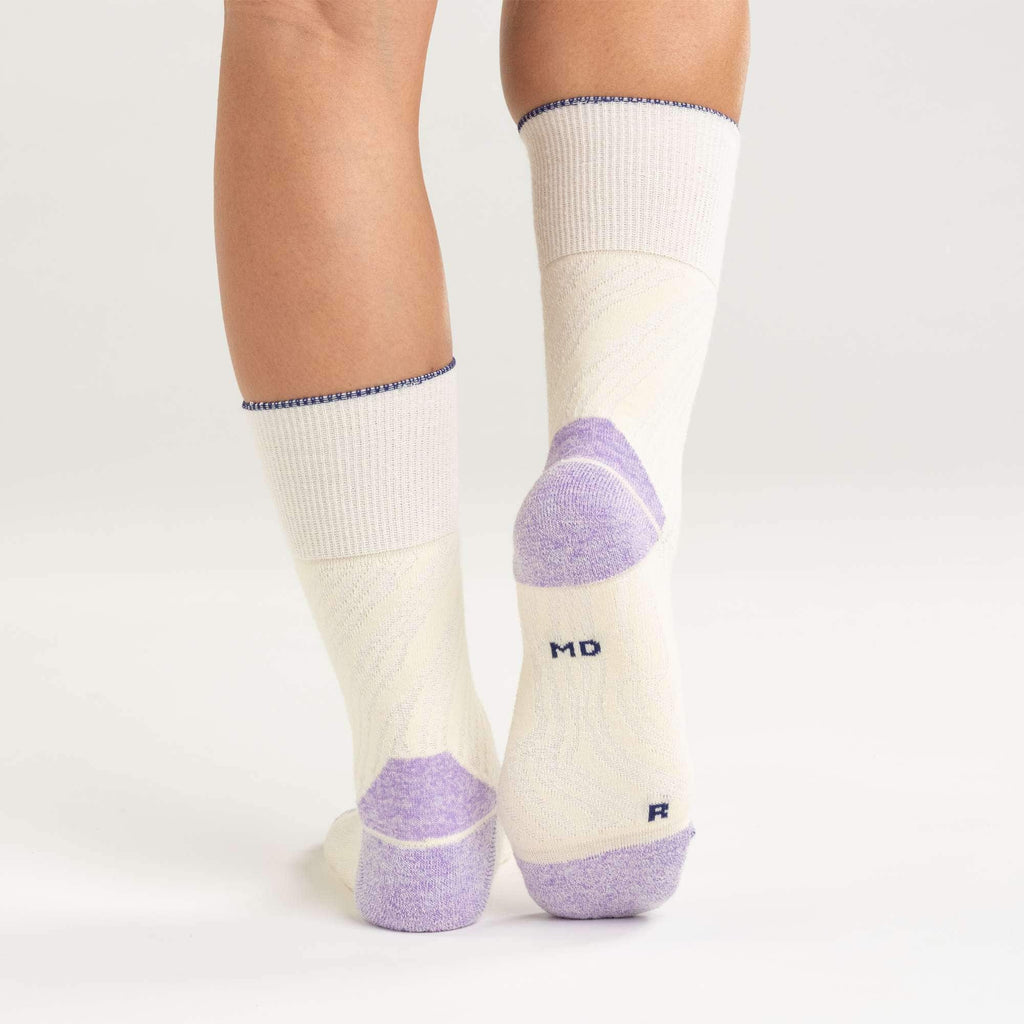 Women's twin knit midweight topo short crew sock