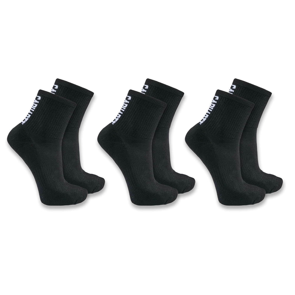 Carhartt force® midweight logo short crew sock 3-pack