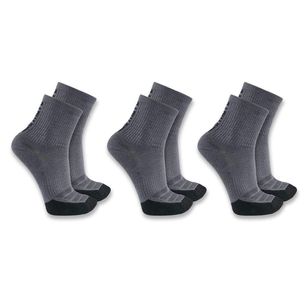 Carhartt force® midweight logo short crew sock 3-pack