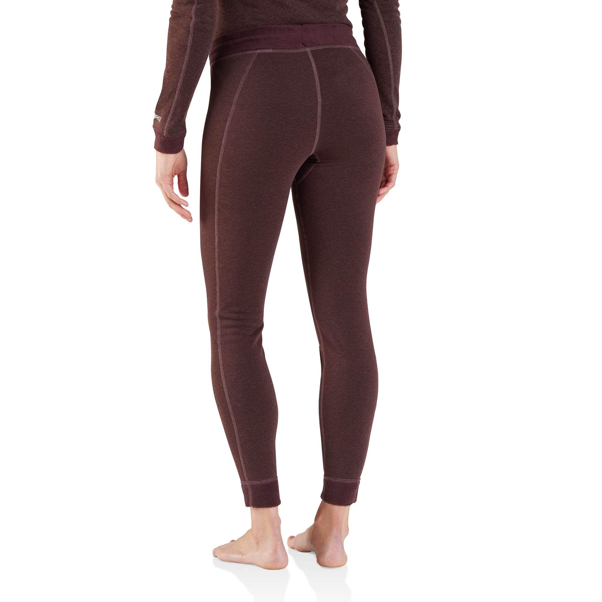 Women's base layer thermal leggings - carhartt force® - heavyweight - synthetic wool-blend fleece