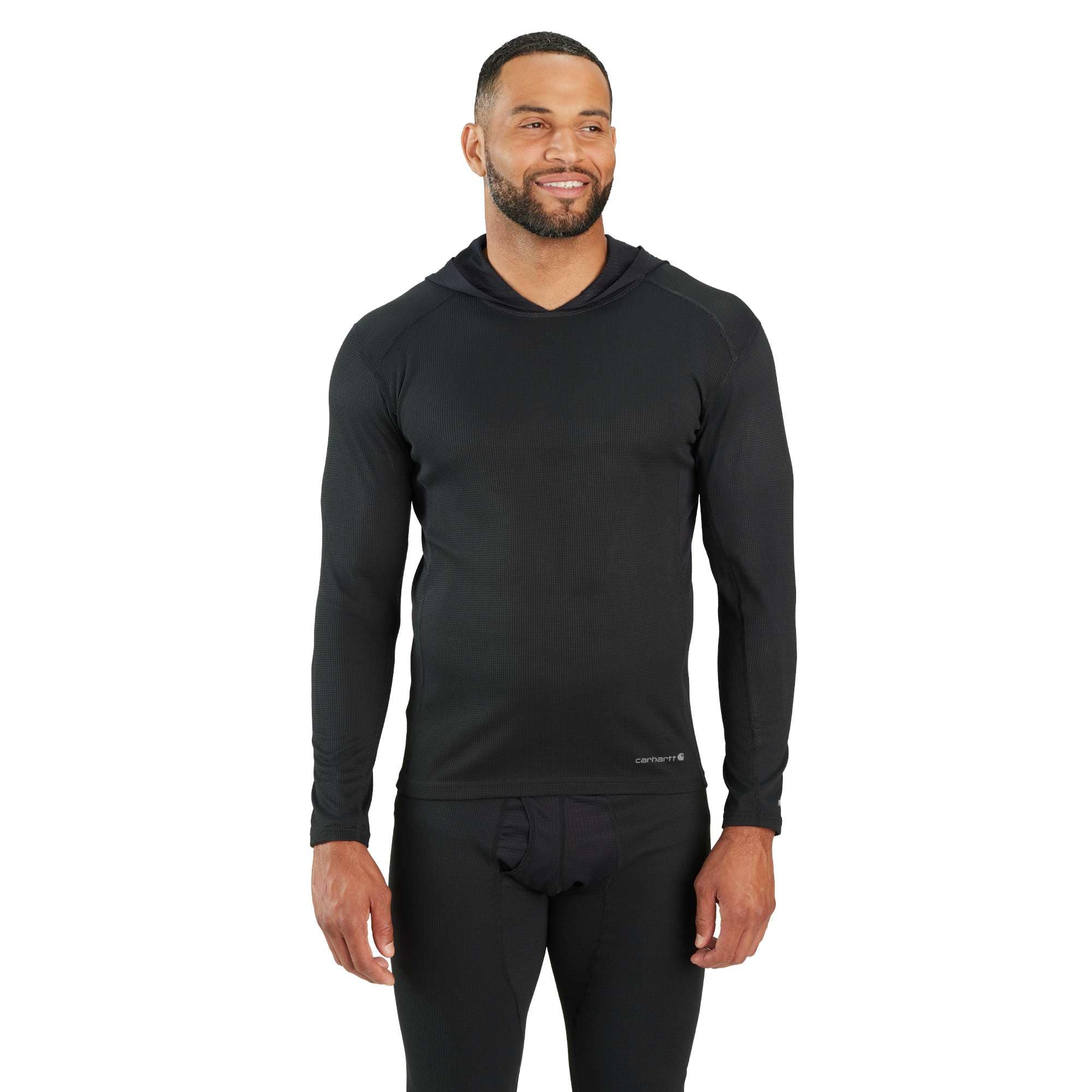 Force midweight micro-grid base layer hoodie