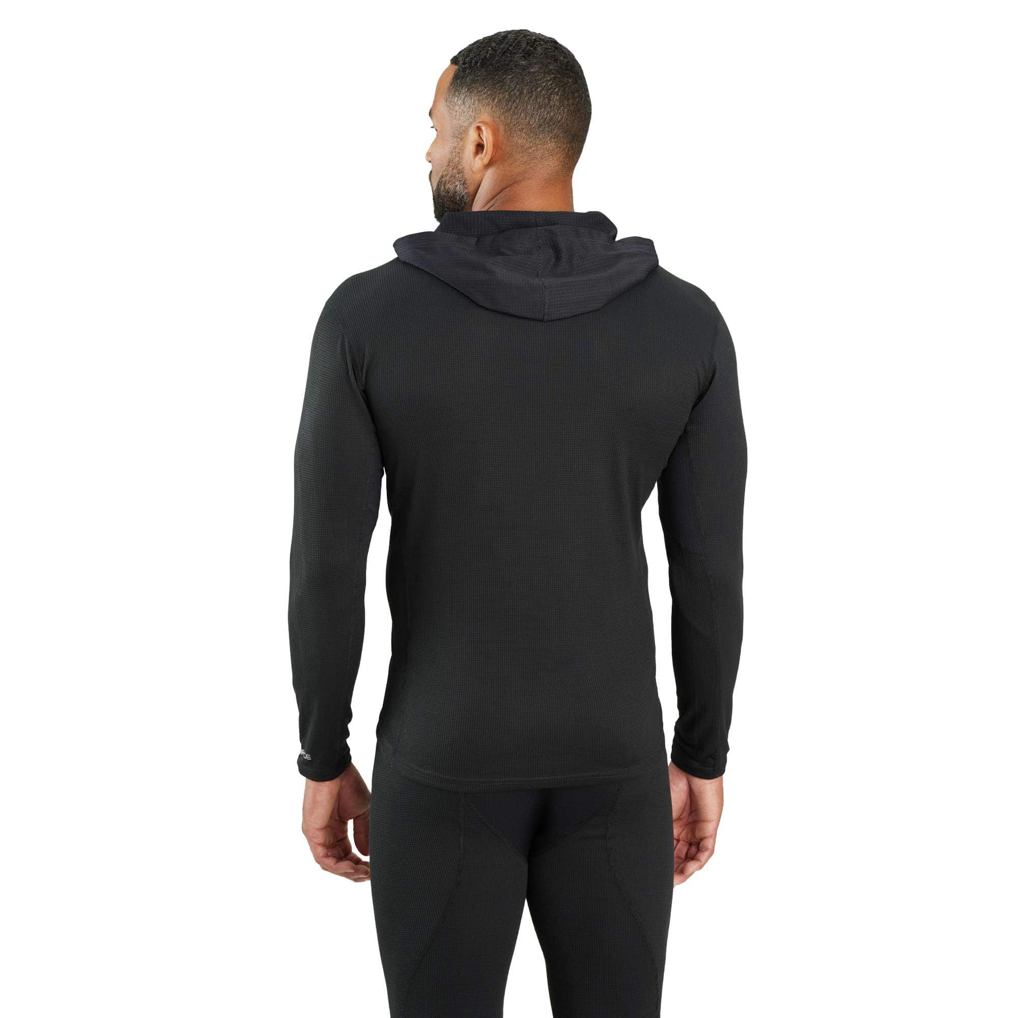 Force midweight micro-grid base layer hoodie