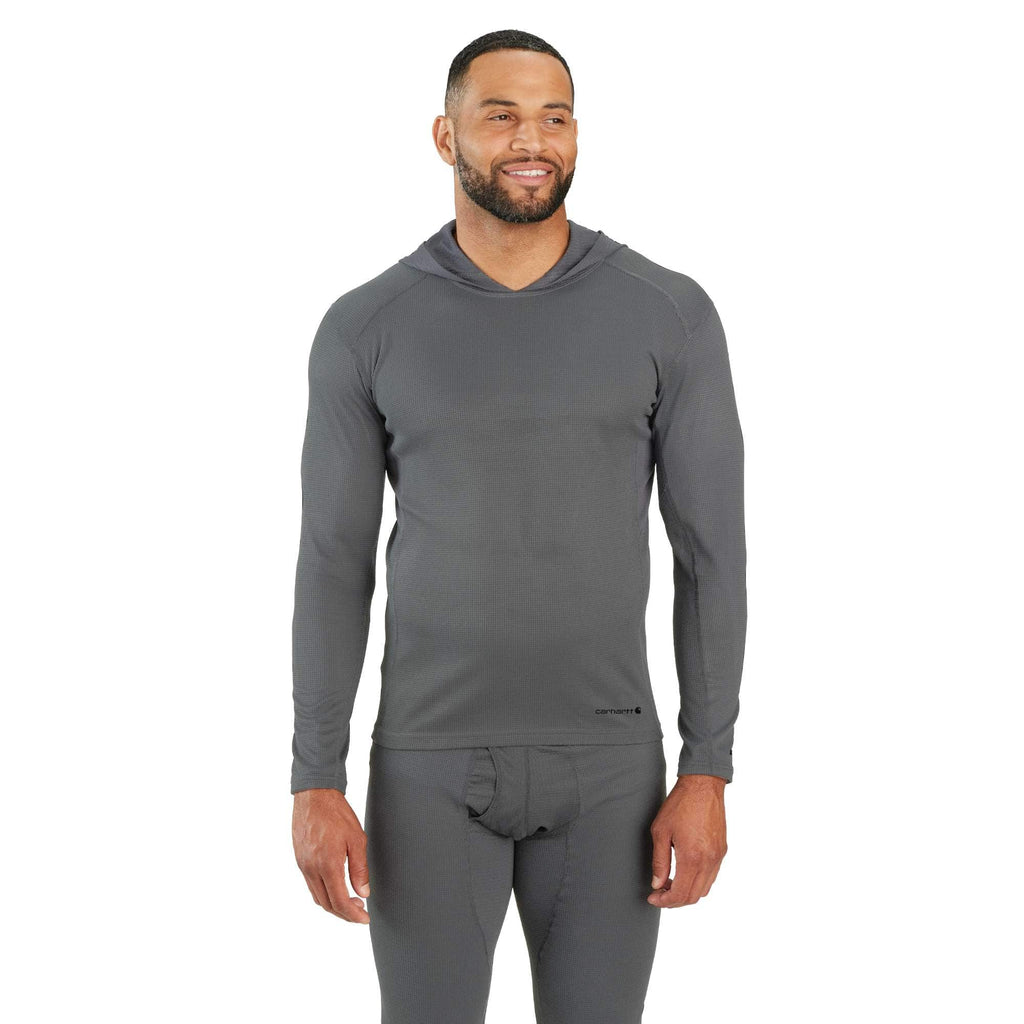 Force midweight micro-grid base layer hoodie